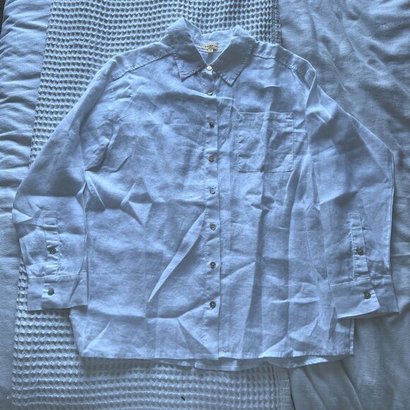 NWOT Donni The Linen Relaxed Shirt - Picture 2 of 7